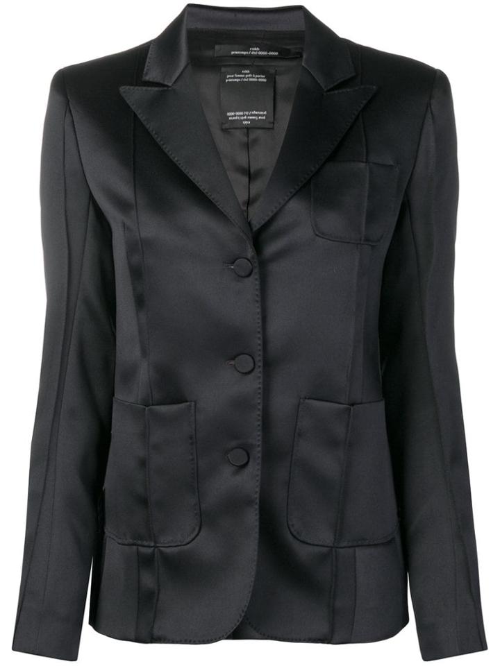 Rokh Satin Blazer - Blue