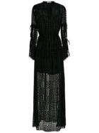 Nk Long Sheer Dress - Black