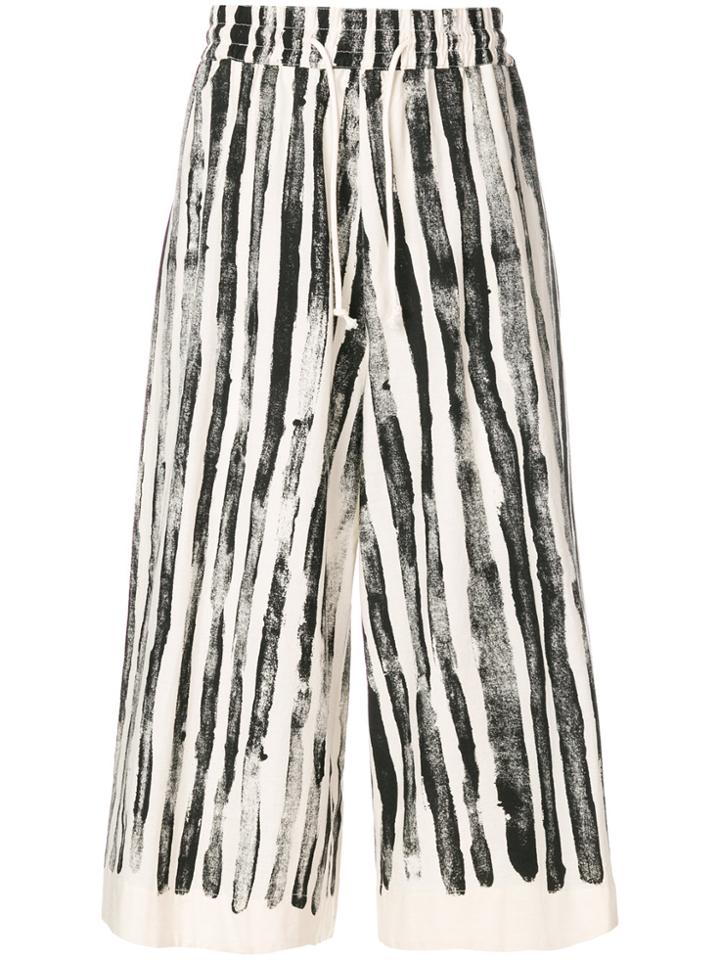 Toogood Cropped Flared Trousers - Nude & Neutrals