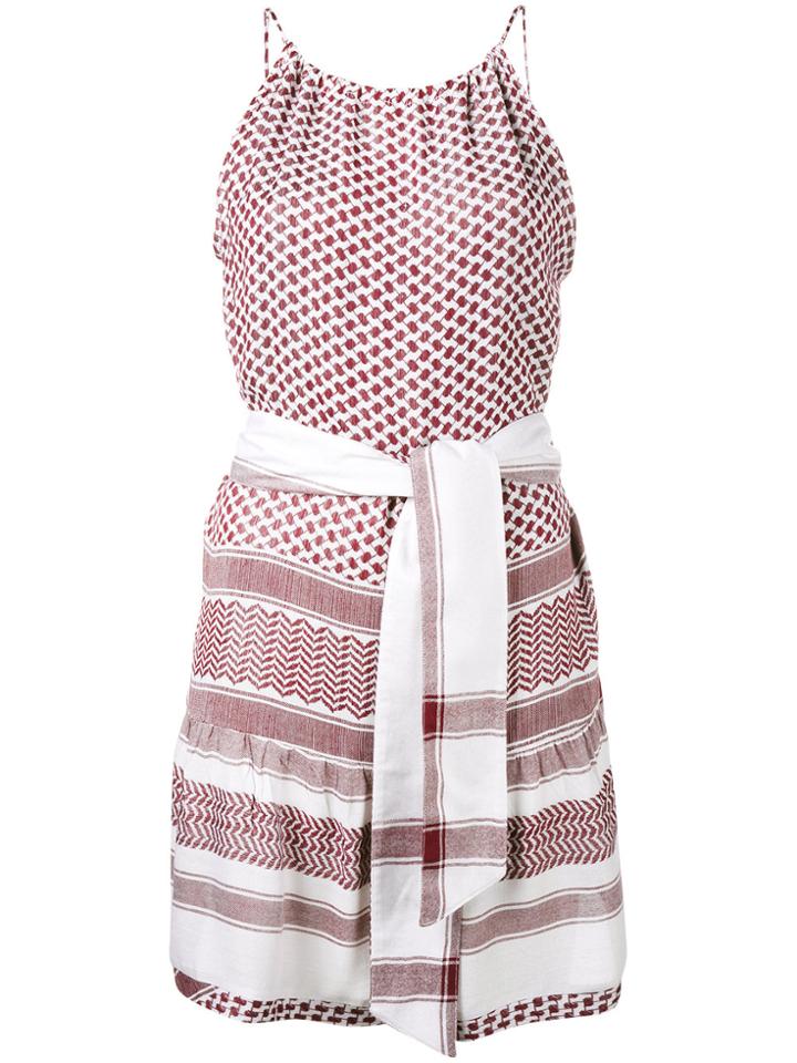 Cecilie Copenhagen Keffiyeh Slip Dress - Red