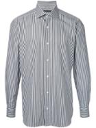 Estnation Striped Shirt, Men's, Size: 42, Black, Cotton