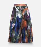 Christopher Kane Rubbish Print Pleated Skirt