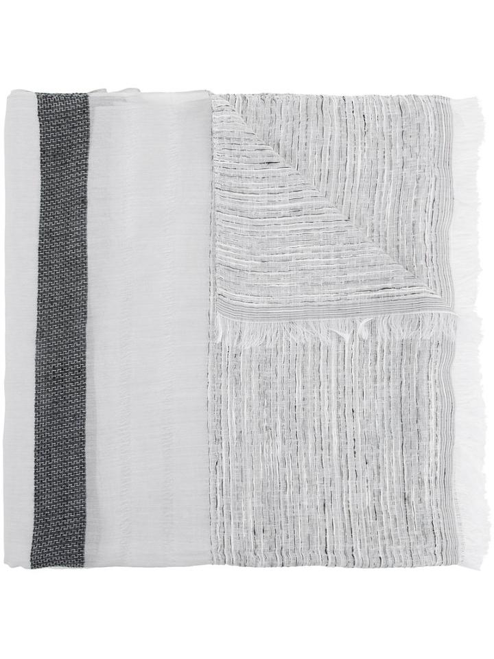 Cerruti 1881 Neck Scarf, Men's, White, Cotton/modal/viscose