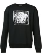 Versace - Contrast Medusa Print Sweatshirt - Men - Cotton - L, Black, Cotton