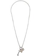 Saint Laurent Key Pendat Necklace - Silver