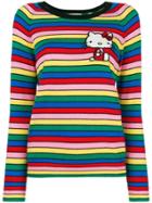 Chinti & Parker Cashmere Striped Hello Kitty Sweater - Multicolour
