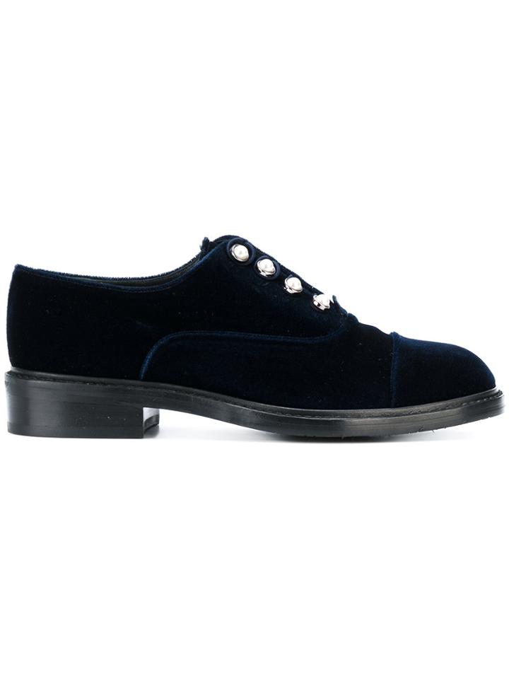 Stuart Weitzman Pearl Detail Shoes - Blue