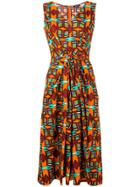 Aspesi Orange Fitted Dress - Brown