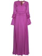 Roksanda Magenta Silk Ansari Dress - Pink
