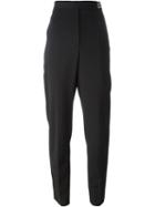 Lanvin High Waist Trousers, Women's, Size: 40, Black, Spandex/elastane/viscose/wool