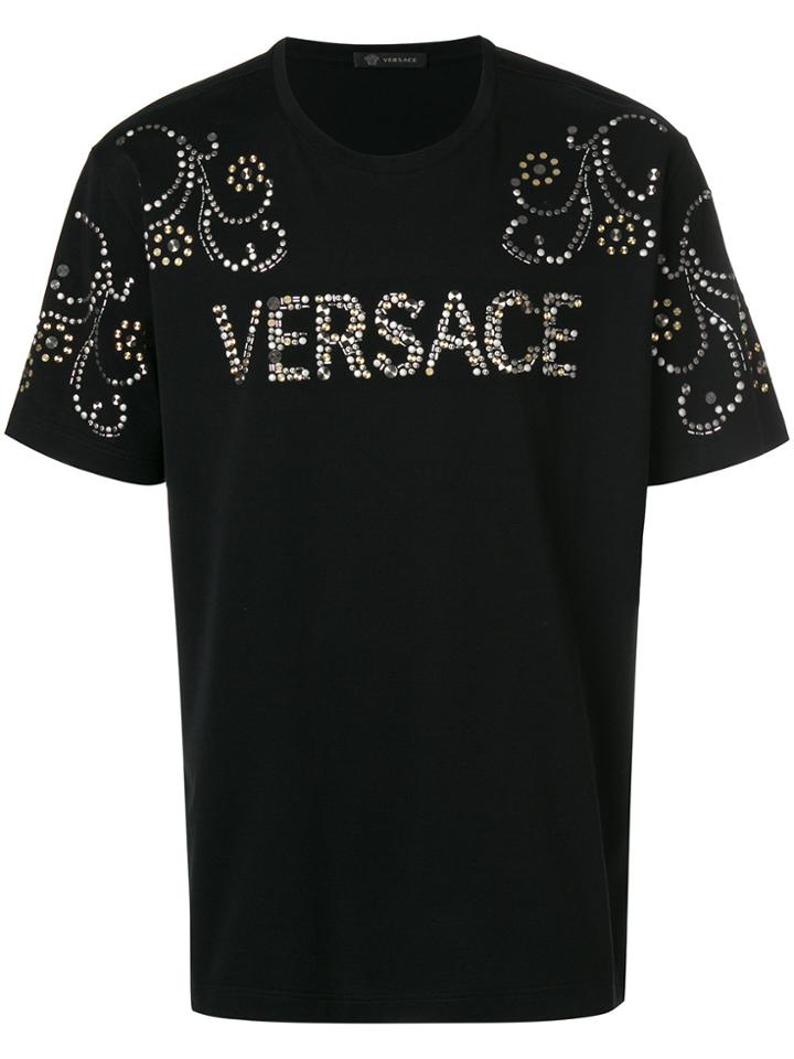 Versace Studded T-shirt - Black