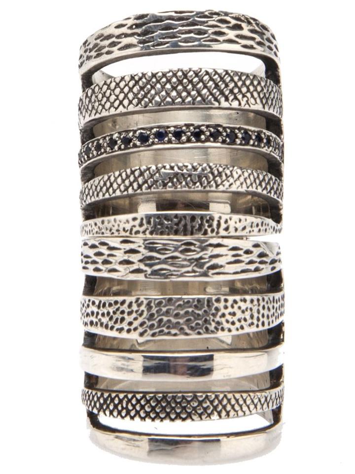 Pamela Love Double Cage Ring, Women's, Size: 7, Metallic