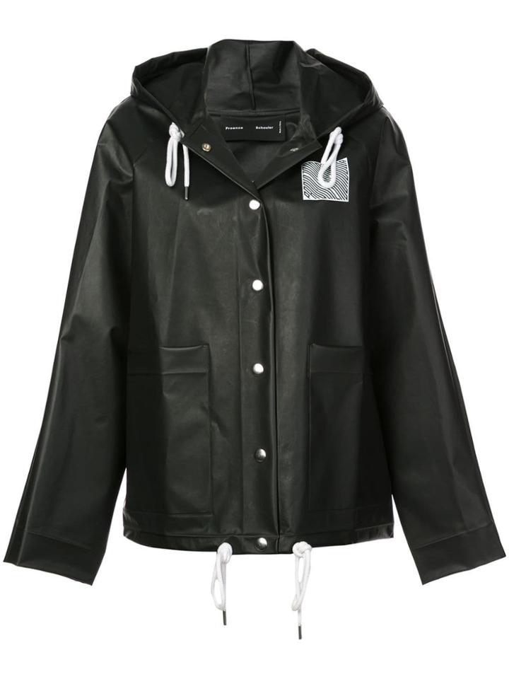 Proenza Schouler Pswl Short Raincoat - Black