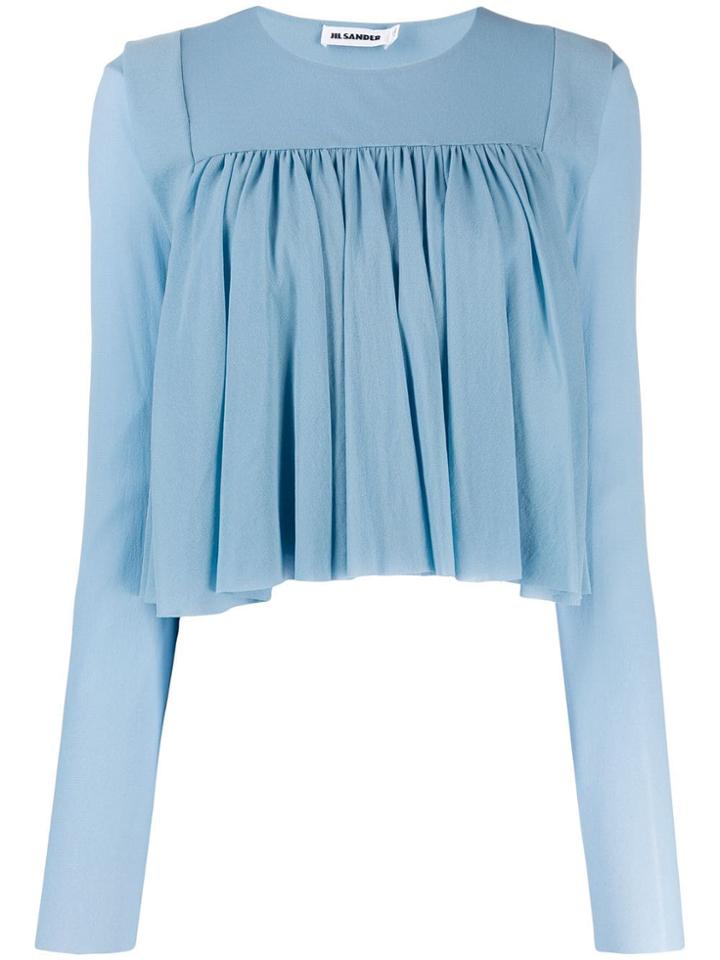 Jil Sander Flared Blouse - Blue