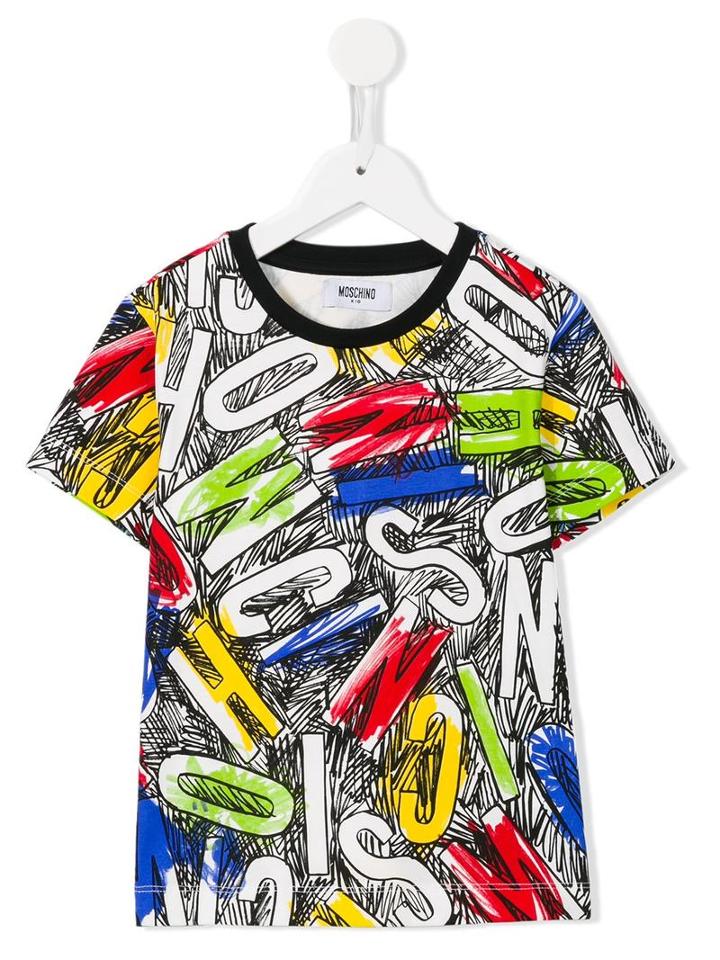 Moschino Kids Logo Letters Print T-shirt, Girl's, Size: 8 Yrs