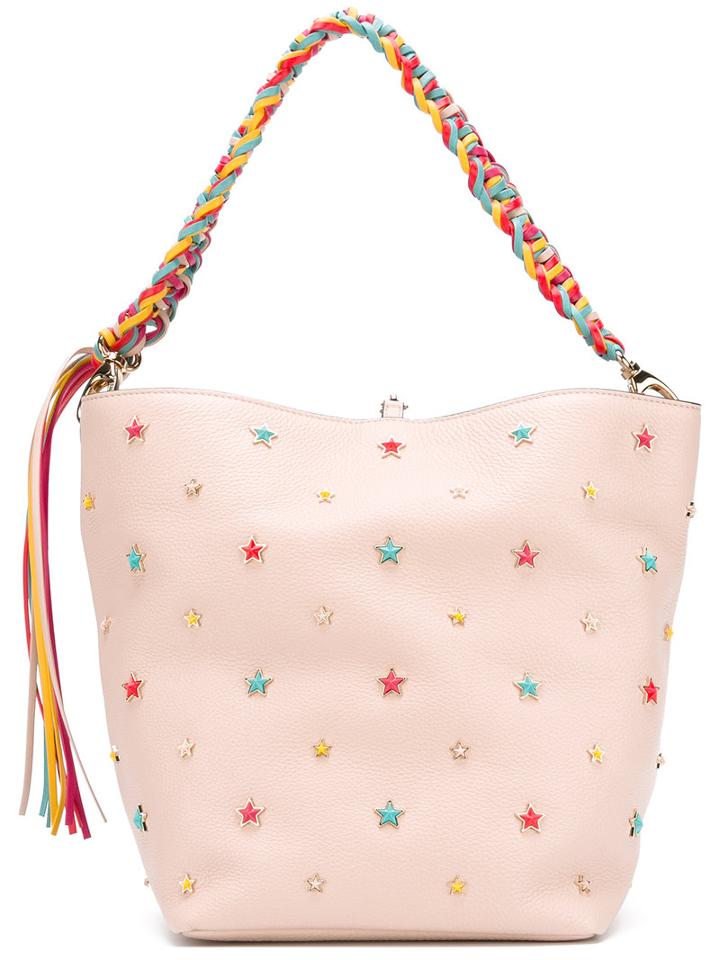 Red Valentino - Stars Studded Tote - Women - Calf Leather - One Size, Pink/purple, Calf Leather