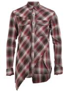 Maison Mihara Yasuhiro Layered Plaid Shirt