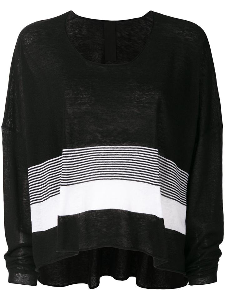 Rundholz Black Label Flared Colour-block Sweater