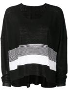 Rundholz Black Label Flared Colour-block Sweater