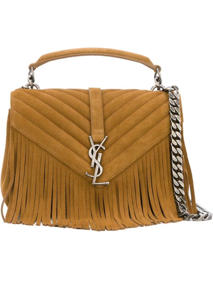 Saint Laurent 'monogram' Shoulder Bag, Women's, Nude/neutrals