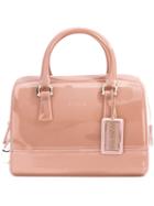 Furla - Structured Handheld Tote Bag - Women - Plastic - One Size, Pink/purple, Plastic