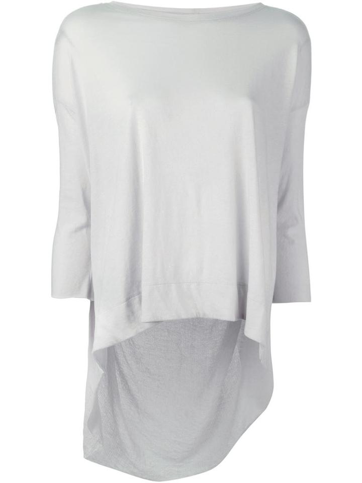 Raquel Allegra Contrast Panel Longsleeved T-shirt