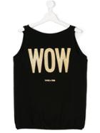 Patrizia Pepe Junior Wow Print Tank Top - Black