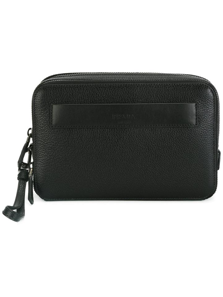 Prada Hand-strap Clutch - Black