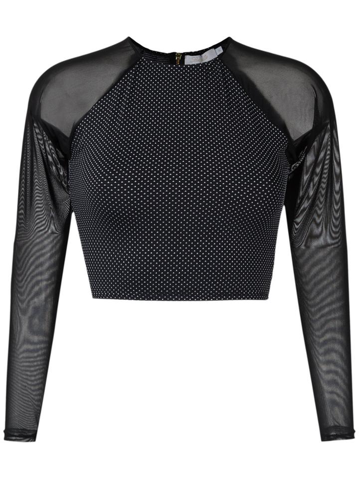 Brigitte Crop Top - Black