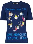 Love Moschino Skydive Team T-shirt - Blue