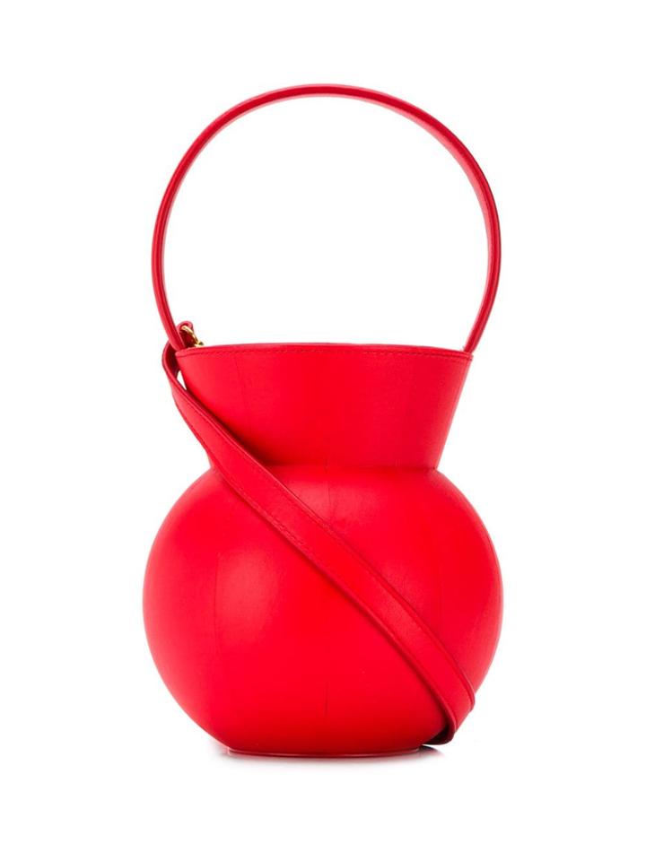 Staud Keaton Bucket Bag - Red
