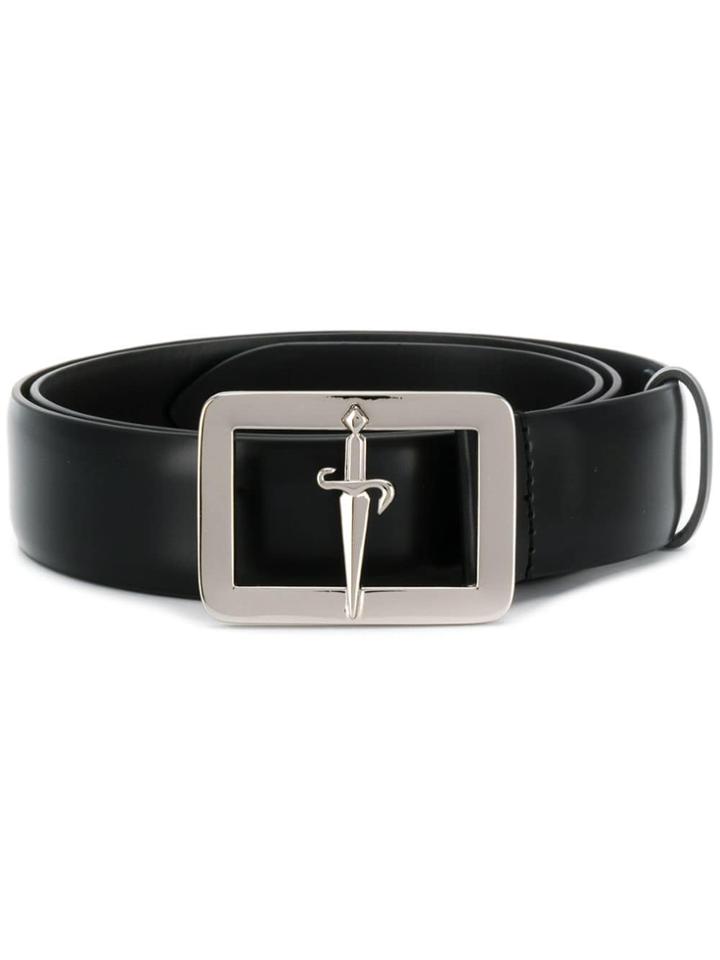 Cesare Paciotti Logo Buckled Belt - Black