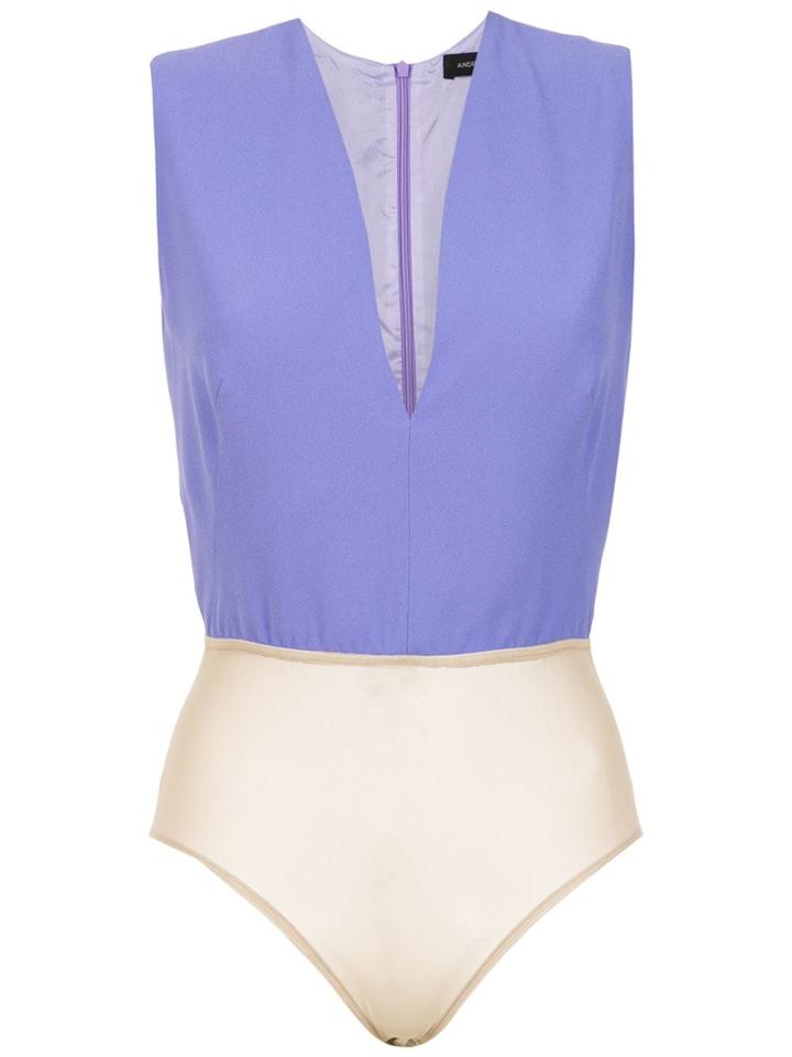 Andrea Marques Sleveless Bodysuit - Purple