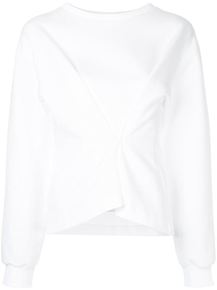 Le Ciel Bleu Fold Detail Tucked Blouse - White