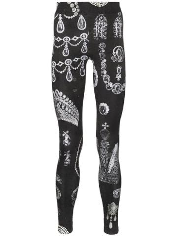 Linder Stefan Jewel-print Leggings - Black