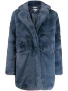 Apparis Textured Furry Coat - Blue