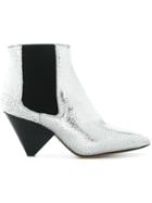 Isabel Marant Lashby Ankle Boots - Metallic