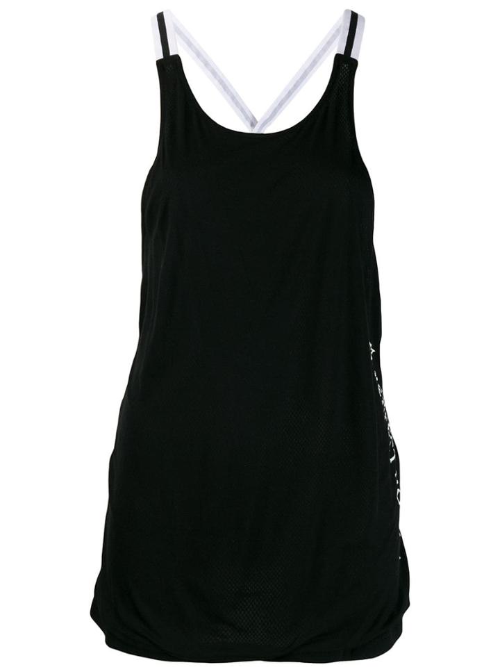 Perfect Moment T-back Bonded Jersey Top - Black