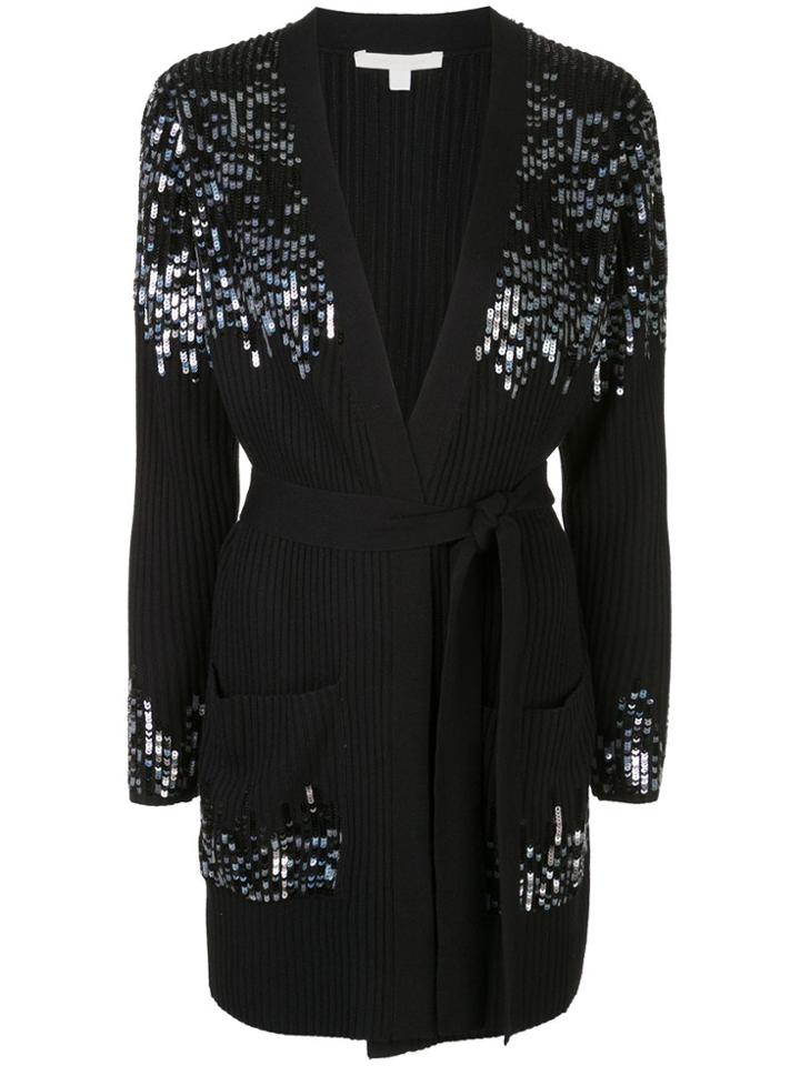 Jonathan Simkhai Ribbed-knit Belted Cardigan - Black