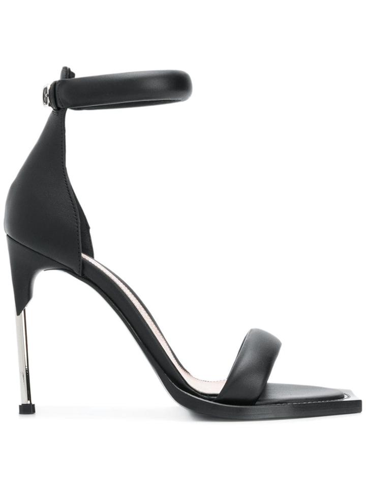 Alexander Mcqueen Buckled Stiletto Heels - Black