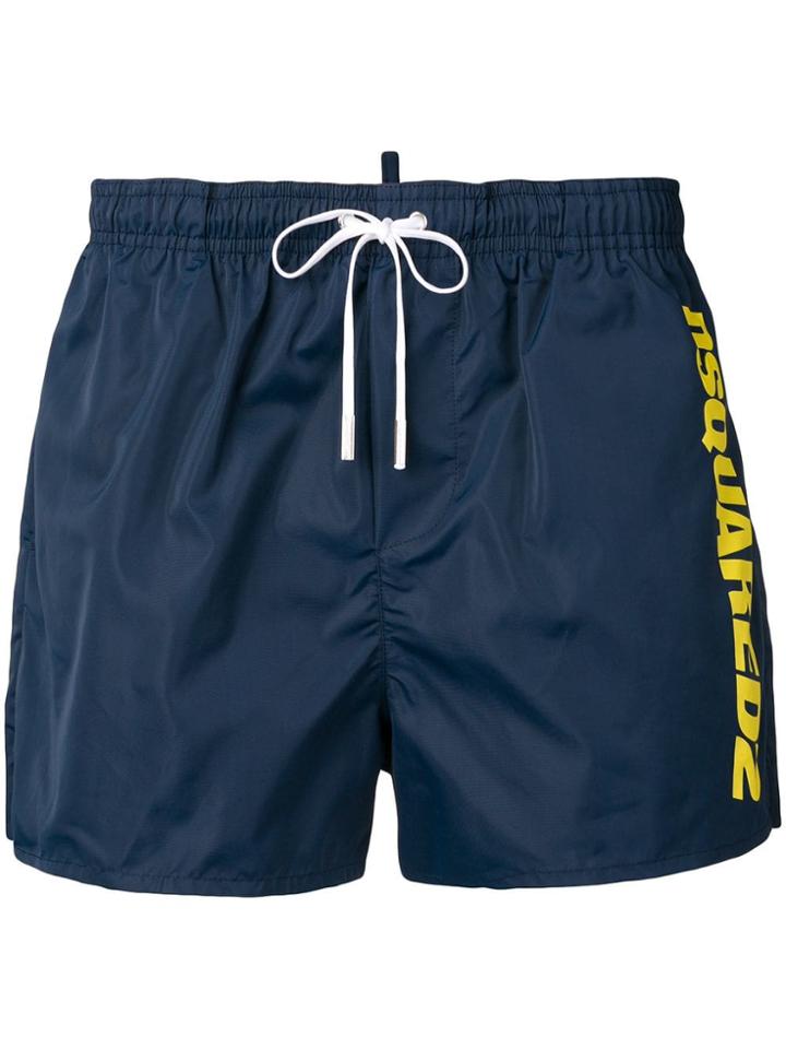 Dsquared2 Side Logo Swimming Shorts - Blue