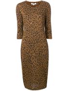 Dvf Diane Von Furstenberg Leopard Print Shift Dress - Brown