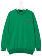 Dsquared2 Kids Chest Logo Print Sweatshirt, Girl's, Size: 16 Yrs, Green