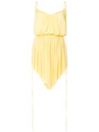 Nina Ricci Pleated Mini Dress - Yellow & Orange