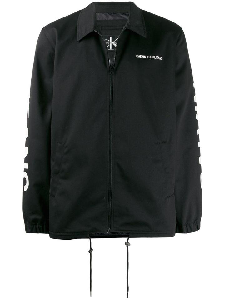 Calvin Klein Jeans Logo Lightweight Jacket - Black