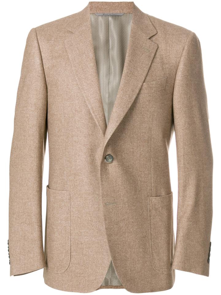 Canali Patch Pocket Blazer - Brown