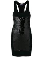 Paco Rabanne Sequin Panel Mini Dress - Black