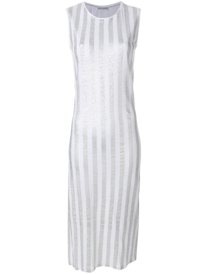 Each X Other Striped Sleeveless Dress - White