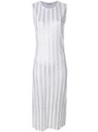 Each X Other Striped Sleeveless Dress - White