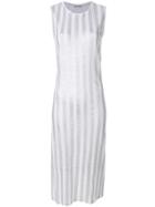 Each X Other Striped Sleeveless Dress - White